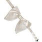 Men White 100% Silk Adjustable Neck Papillon Bow Tie