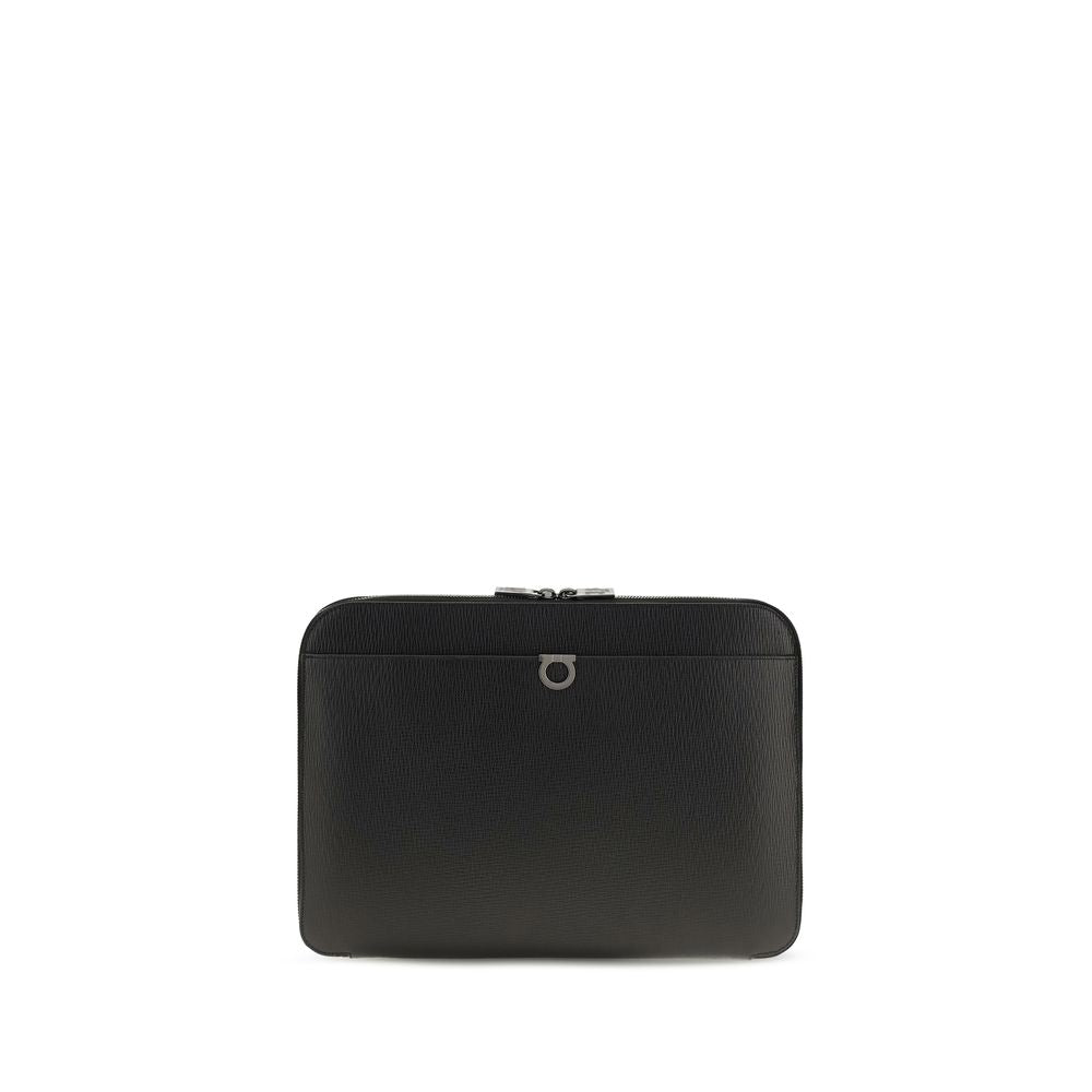 Black Calf Leather Bos Taurus Shoulder Bag