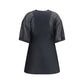 Black Wool Oves Aries Casual Dress