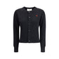 Black Merino Wool Cardigan