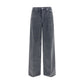 Gray Cotton Casual Pants