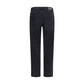 Black Cotton Straight-Leg Jeans