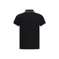 Black Cotton Polo Shirt