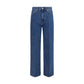 Blue Cotton Relaxed Fit Jeans