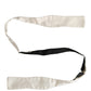 Men White 100% Silk Adjustable Neck Papillon Bow Tie