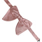 Men Pink 100% Silk Adjustable Neck Papillon Bow Tie