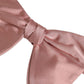 Men Pink 100% Silk Adjustable Neck Papillon Bow Tie
