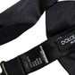 Men Black 100% Silk Adjustable Neck Papillon Bow Tie
