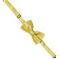 Men Yellow 100% Silk Adjustable Neck Papillon Bow Tie