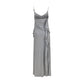 Gray Viscose Casual Dress