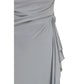 Gray Viscose Casual Dress