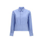Blue Cotton Pattern Shirt