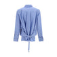 Blue Cotton Pattern Shirt