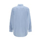 Blue Linen Pattern Shirt