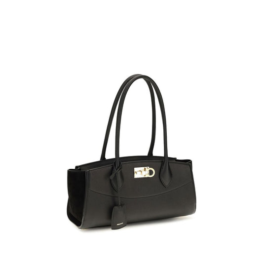 Black Calf Leather Bos Taurus Shoulder Bag