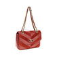 Multicolor Suede Leather Shoulder Bag