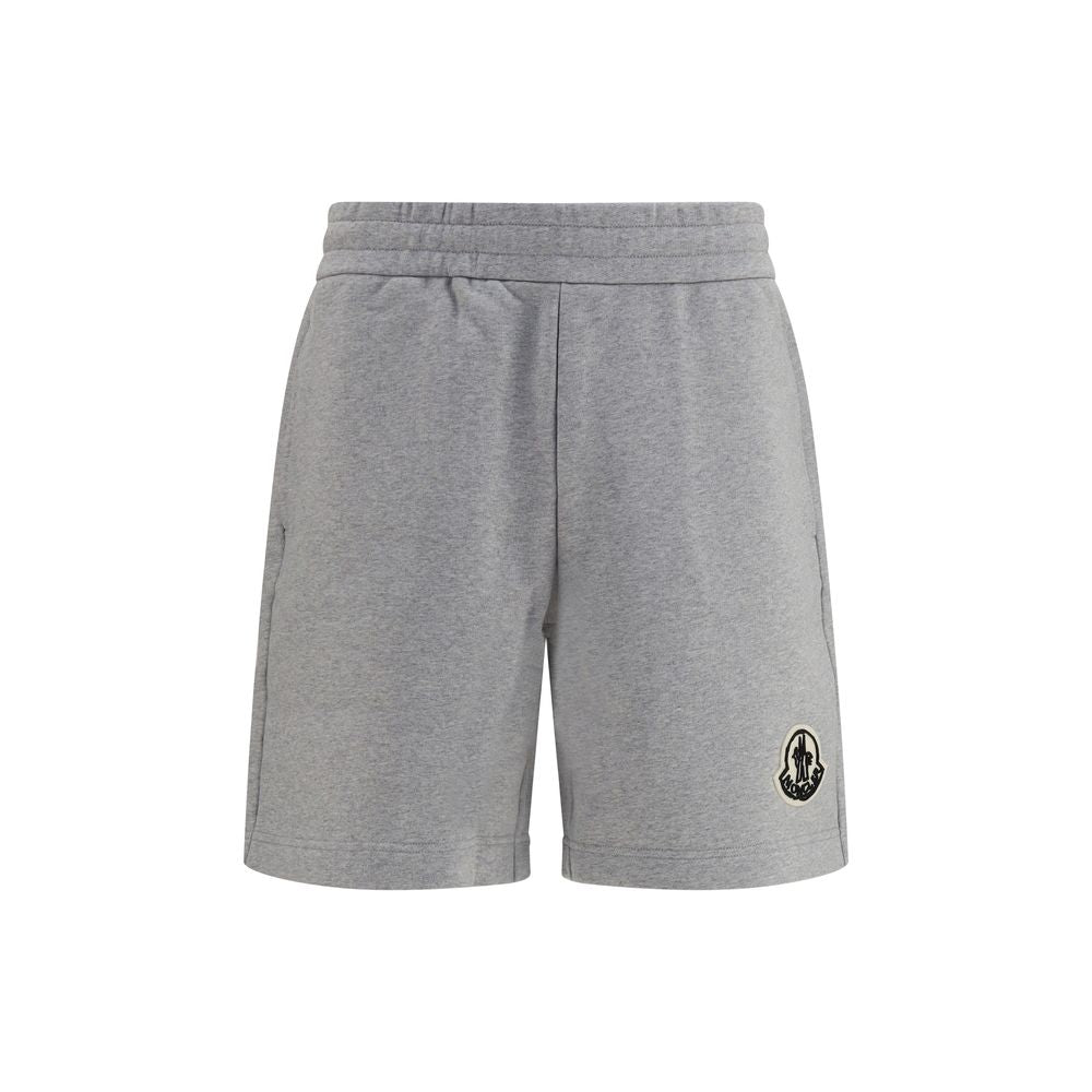 Gray Cotton Bermuda Shorts