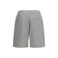 Gray Cotton Bermuda Shorts