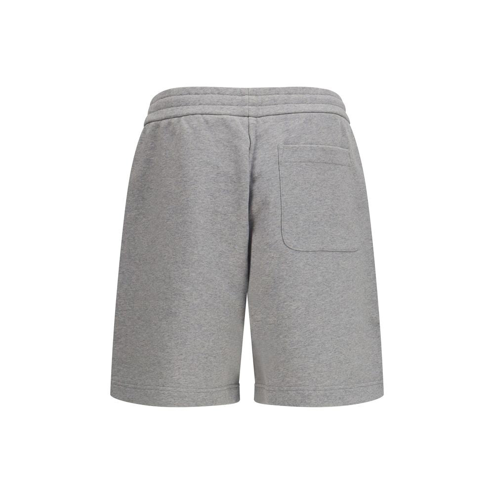 Gray Cotton Bermuda Shorts