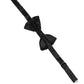 Men Black 100% Silk Adjustable Neck Papillon Bow Tie