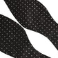 Black White Polka Dot Adjustable Neck Papillon Bow Tie