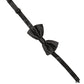 Men Black 100% Silk Adjustable Neck Papillon Bow Tie