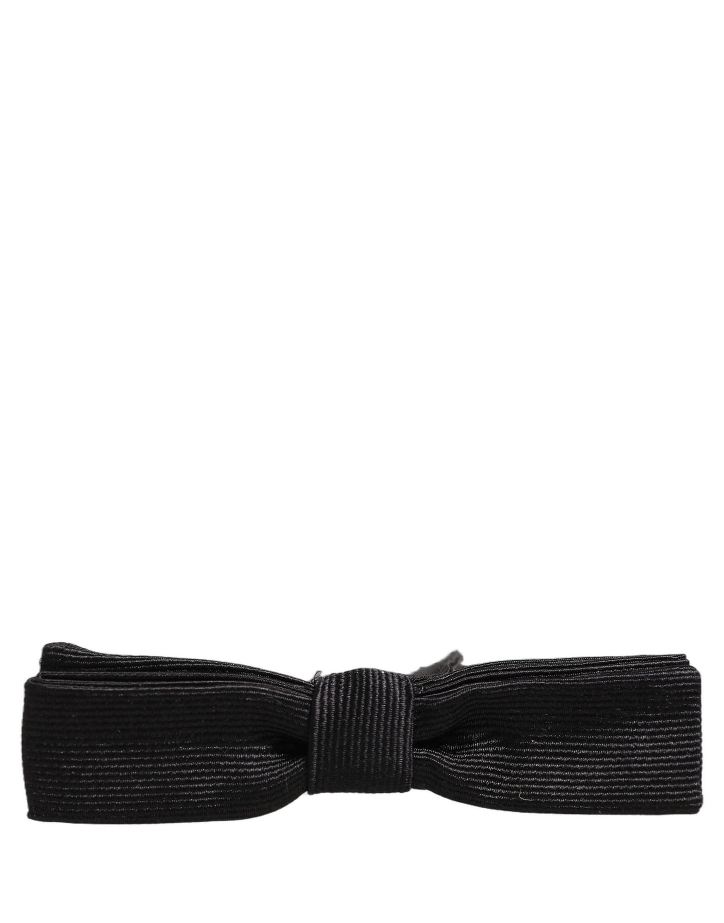 Men Black 100% SIlk Adjustable Neck Papillon Bow Tie