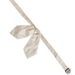 Men Ivory Paisley SIlk Adjustable Neck Papillon Bow Tie