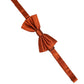 Men Orange 100% SIlk Adjustable Neck Papillon Bow Tie