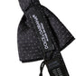 Black White Polka Dot Adjustable Neck Papillon Bow Tie