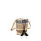 Beige Raffia Backet Bag
