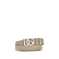 Beige Calf Leather Bos Taurus Regular Belt