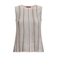 Multicolor Rayon Sleeveles T-Shirt