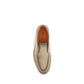 Beige Suede Leather Slip-On Loafers