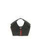 Black Fabric Shoulder Bag