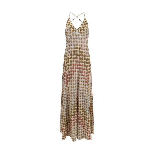 Multicolor Viscose Long Dress