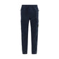 Blue Cotton Cargo Pants