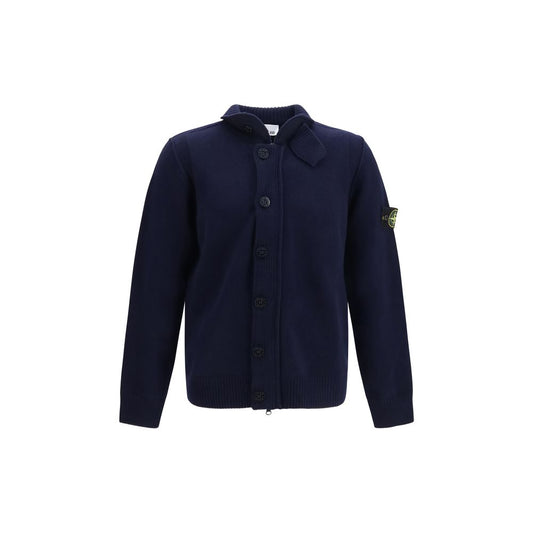 Blue Cotton Cardigan