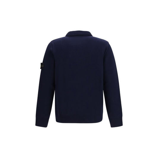 Blue Cotton Cardigan