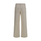 White Cotton Relaxed Fit Jeans
