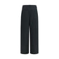 Black Silk Casual Pants