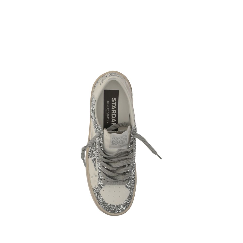 Gray Calf Leather Bos Taurus Low Top Sneakers