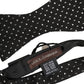 Black White Polka Dot Adjustable Neck Papillon Bow Tie