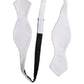 Men White 100% Silk Adjustable Neck Papillon Bow Tie