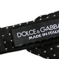 Black White Polka Dot Adjustable Neck Papillon Bow Tie