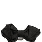 Men Black 100% Silk Adjustable Neck Papillon Bow Tie