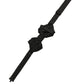 Men Black 100% Silk Adjustable Neck Papillon Bow Tie