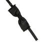 Men Black 100% SIlk Adjustable Neck Papillon Bow Tie