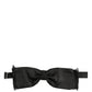 Men Black 100% SIlk Adjustable Neck Papillon Bow Tie
