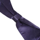Men Purple 100% Silk Adjustable Neck Papillon Bow Tie